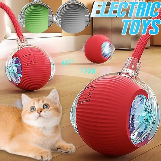 Electronic Interactive Pet Toy Smart Dog Toy Ball Moving Ball USB Automatic Moving Bouncing for Puppy Birthday Gift Cat Products